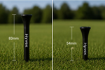 Hyvex – 100 Black Bamboo Golf Tees (83mm & 54mm Mix)