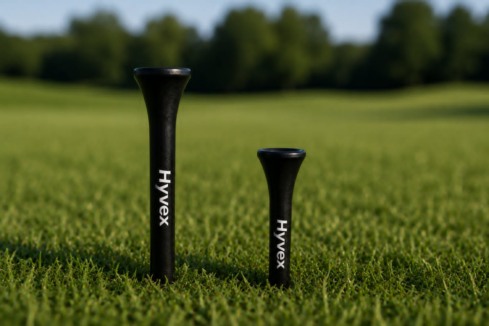 Hyvex – 100 Black Bamboo Golf Tees (83mm & 54mm Mix)