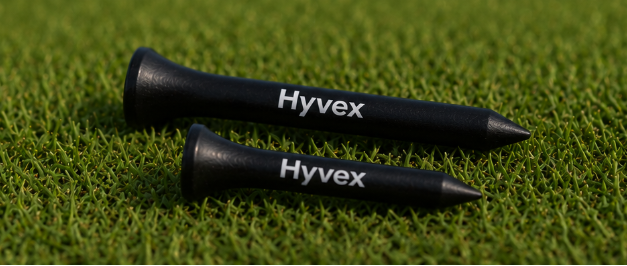 Hyvex – 100 Black Bamboo Golf Tees (83mm & 54mm Mix)