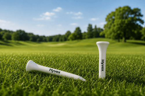 Hyvex – 100 White Bamboo Golf Tees (83mm & 54mm Mix)