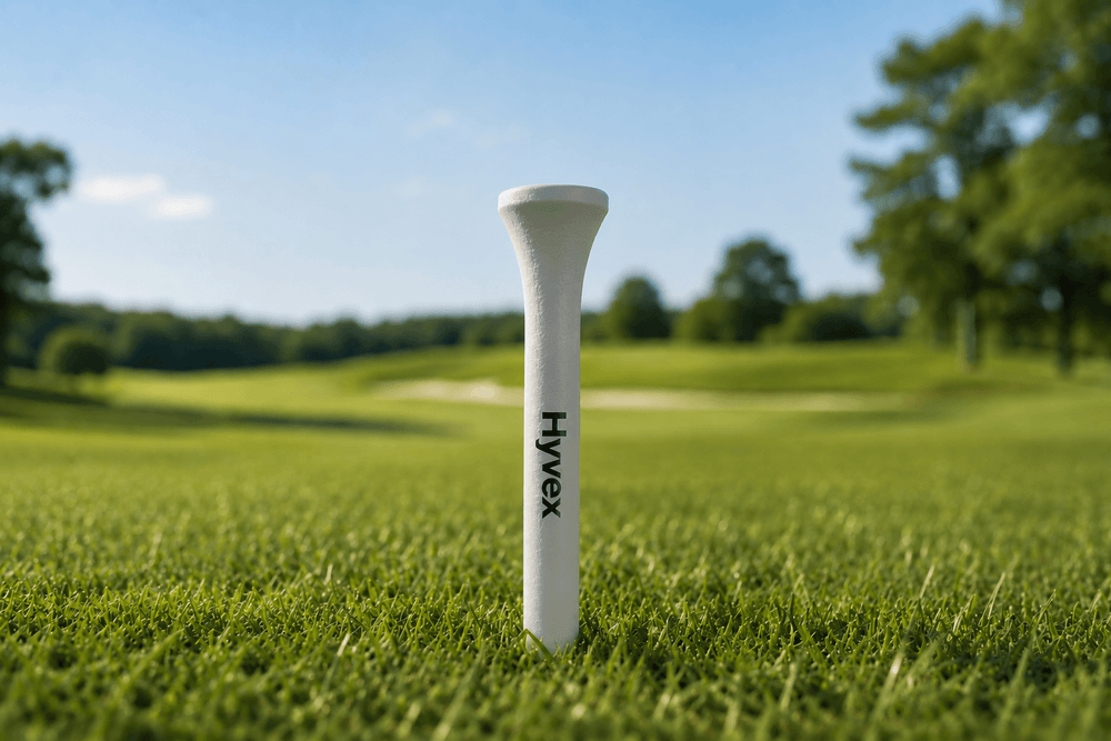 Hyvex – 100 White Bamboo Golf Tees (83mm & 54mm Mix)